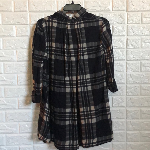 NWT Free People plaid baby blues tunic babydoll - Picture 6 of 7